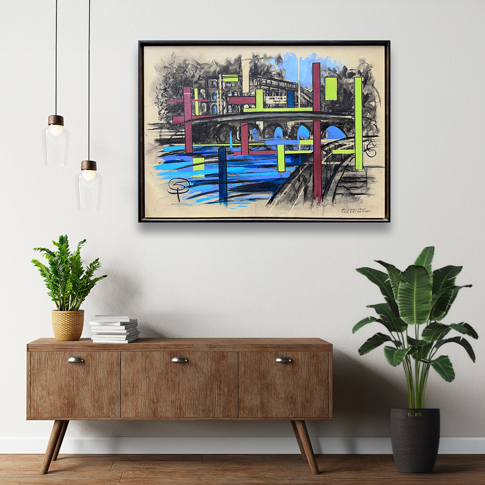 View of picture in situ